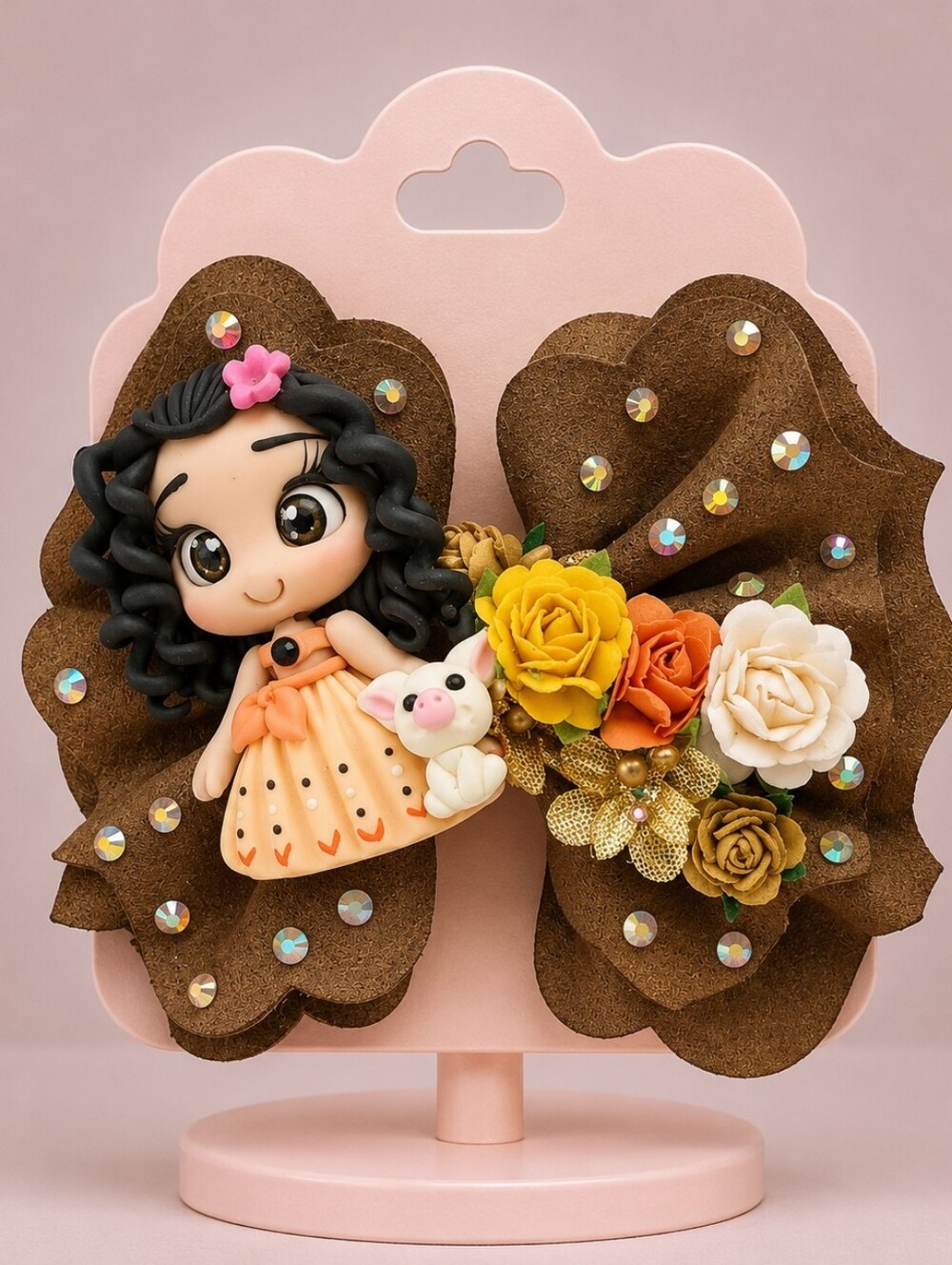 Handmade Island Princess Inspired 4" Hair Bow Boutique 🎀✨
